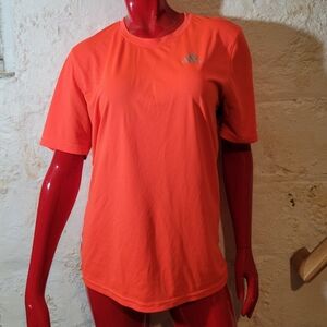 ADIDAS CLIMALITE ESS TECH TEE BLAORA ORANGE SHIRT MENS SIZE XL